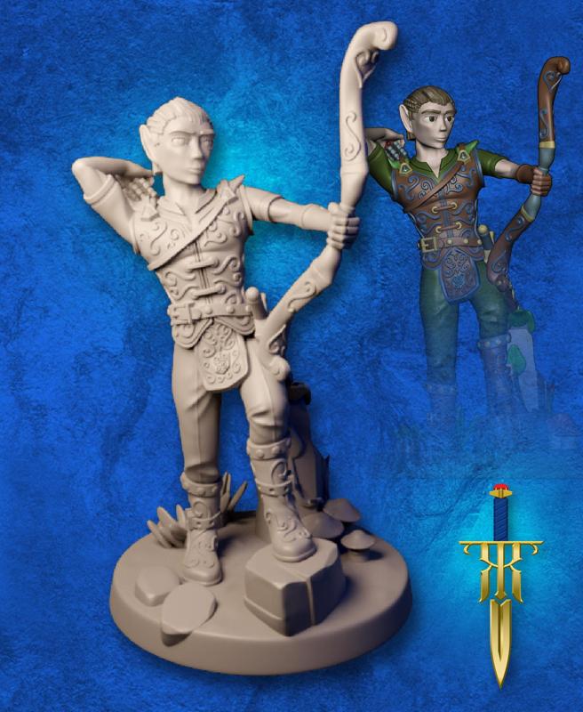 Elf Ranger Male Level 1 - Bow