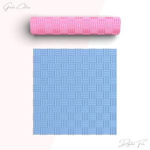 Weave Lines Texture Roller For Polymer Clay, Fabric Clay Texture Rolling Pin, Clay Tools, No: 1428