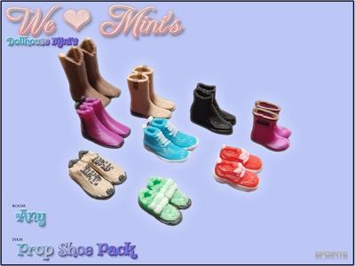 Dollhouse - Prop Shoe Pack 1:18 1:12