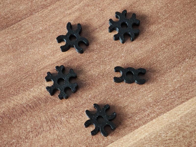 4mm PTFE/Cable clip set