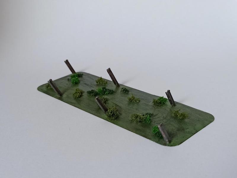 Anti-tank obstacle made of rails
