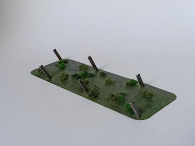 Anti-tank obstacle made of rails