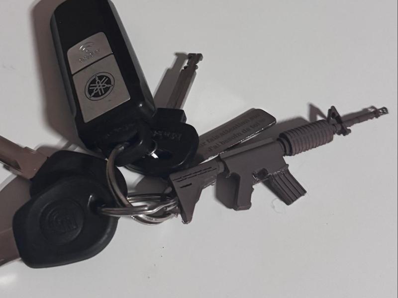 Airsoft bag keychain