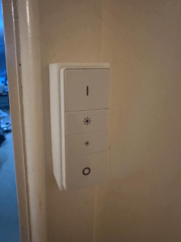 Phillips HUE Dimmer V1 older AU Switch Cover 70x32mm (1 switch)
