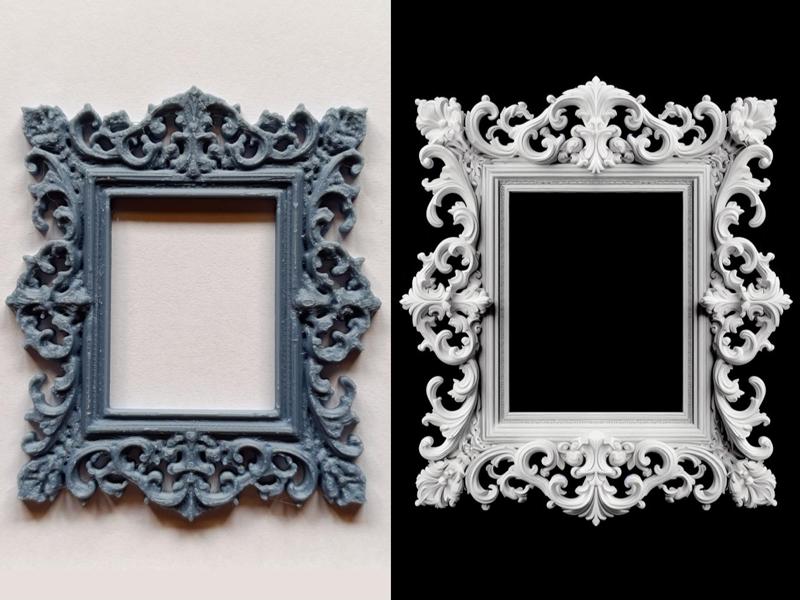 Rectangular cornice decorative frieze