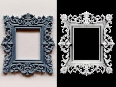 Rectangular cornice decorative frieze