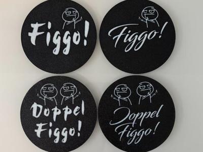 Coaster Beer Mat Figgo! Fun 10cm