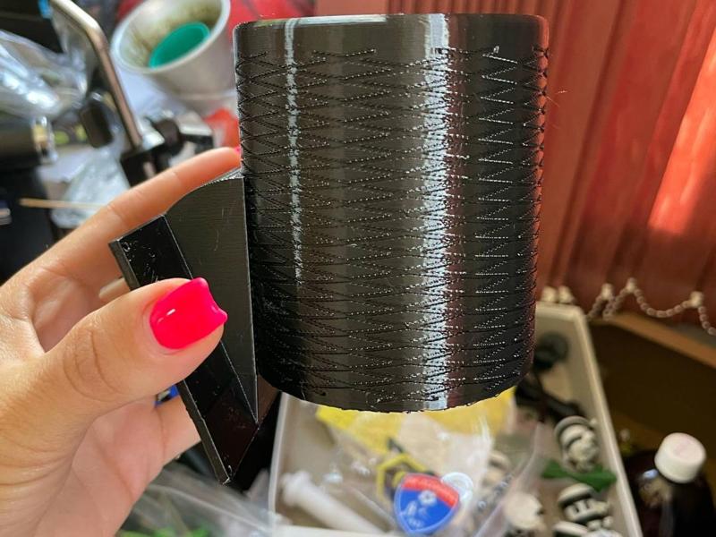 Cup holder for angled mount