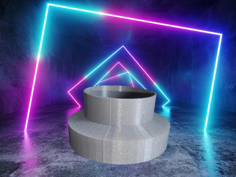 Reduction from 140mm to 100mm TPU with PLA Support