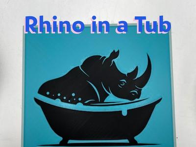 Rhino in a Tub