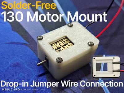 Solder-Free 130 DC Motor Mount