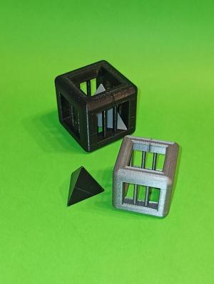 Tetrahedron in Cage (more challenging)