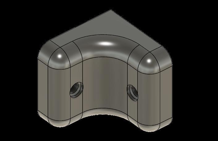 Equerre d'angle solide