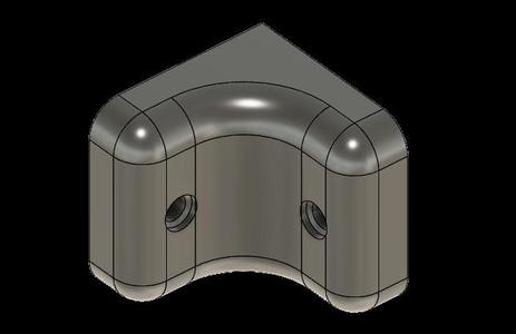 Equerre d'angle solide