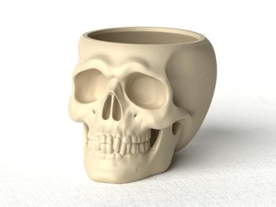 Skull planter