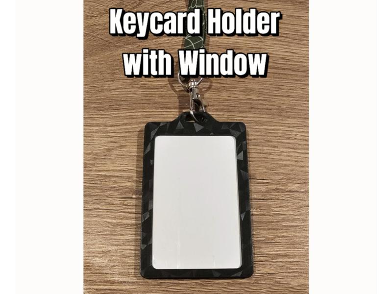 Keycard Holder with Window