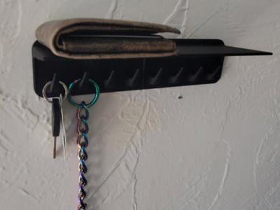 Keychain rail holder and platform