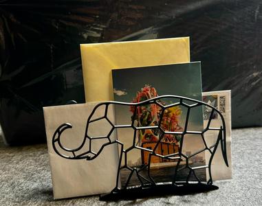 Elephant Mail Stand - Decorative Desk Organizer