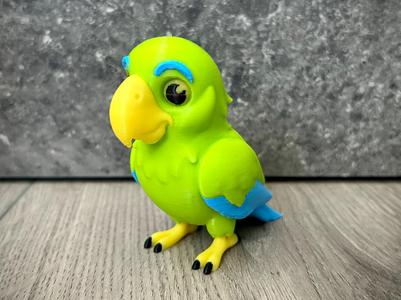 Parrot Ara Macaw Figurine Toy Animal Bird AMS