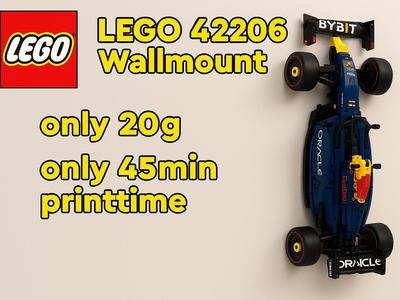 L E G O 42206 Wallmount F1 Formula 1 Red Bull