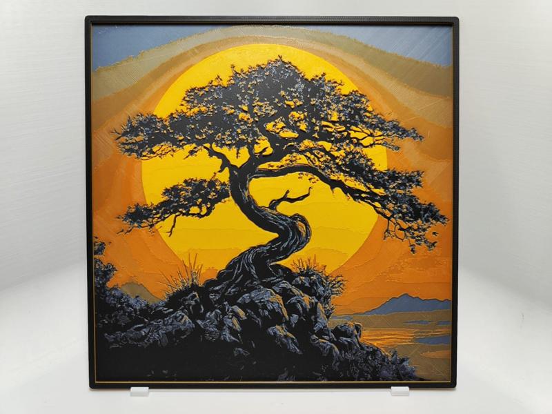 Bonsai at sunset - Hueforge