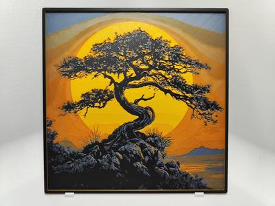 Bonsai at sunset - Hueforge