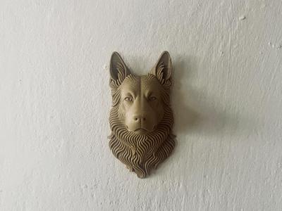 German Shepherd wall art 