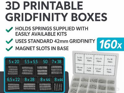 Gridfinity Set - Assorted Spring Kit