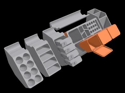 ModuStack Organizer Modular Desktop Storage System