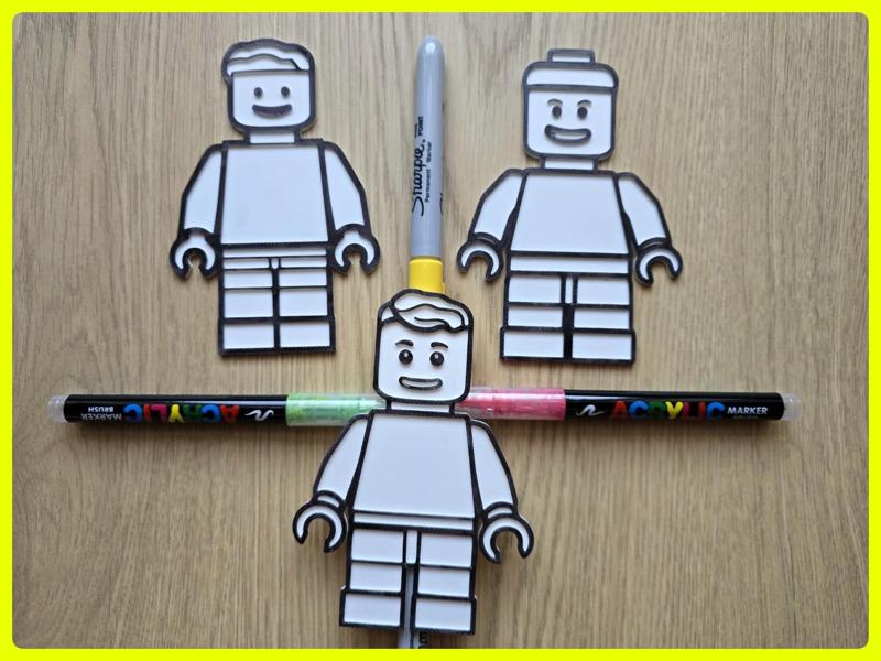 LEG0 Brick Man Diy Color No Ams Pack