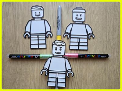 LEG0 Brick Man Diy Color No Ams Pack