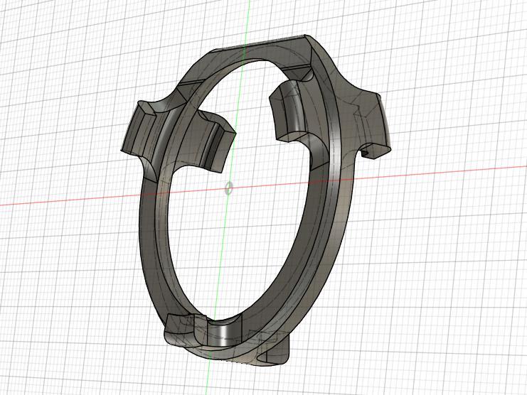 Iris-Clip for Decathlon Solognac Shooting Frame