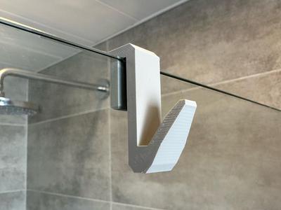 Modern Shower Hook – Minimalist for 8mm glass