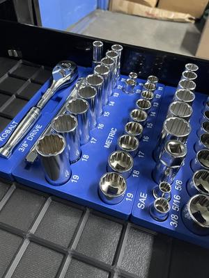 Gridfinity Kobalt Metric Socket Holder 3x5x3