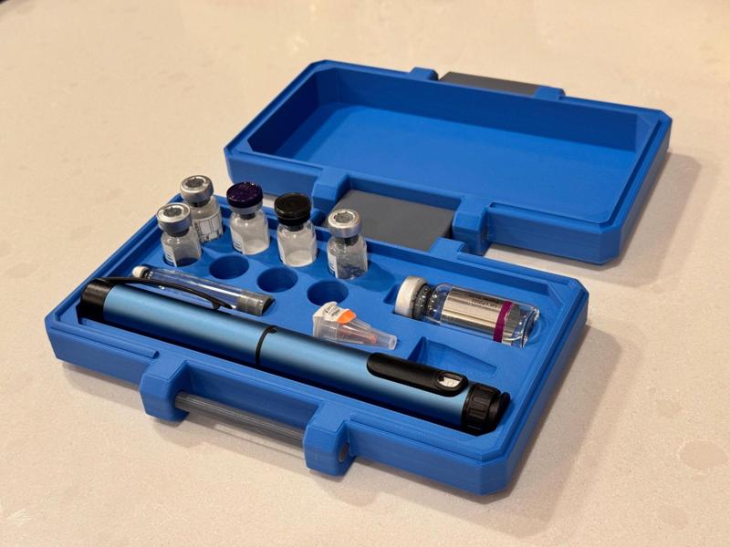 Peptide & Insulin Pen Storage Case with Latch