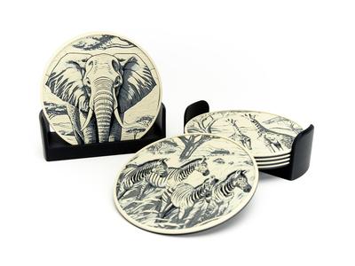 Savanna Wildlife Coasters