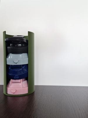 Holder for shaker lids