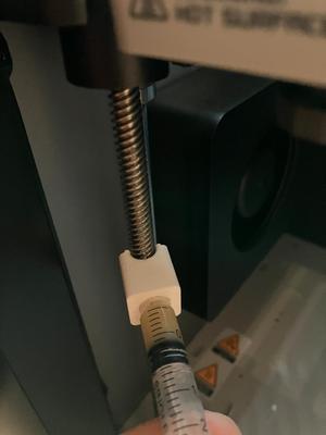 Lubricating with a syringe for Bambu X1 and P1 series