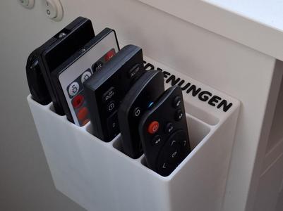 Holder for various remote controls