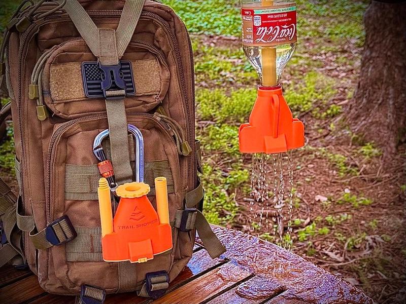TrailShower - Plastic Bottle/Bag to Shower Head