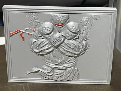 Street Fighter Ryu Relief Sculpture