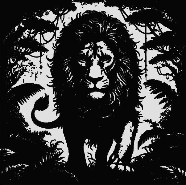 Lion king of the jungle lamp / deco ! Easy Solution Front !