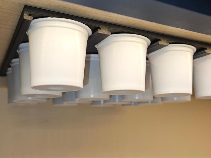 Low Profile 16 K Cup Coffee Pod Under Cabinet
