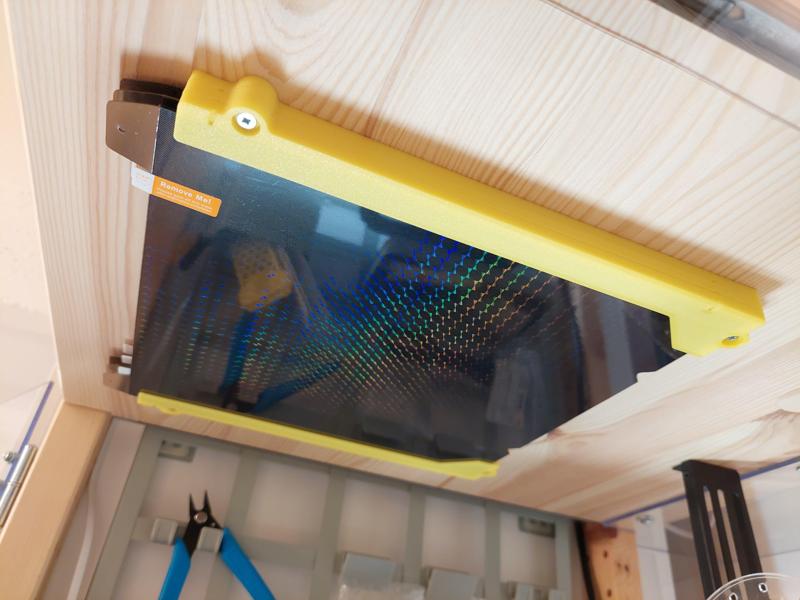 Stackable Holder/Storage for a Build Plate(s) Mountable Under a Table or a Shelf (for Creality, Prusa, Bambu Lab and more)