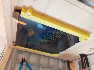 Stackable Holder/Storage for a Build Plate(s) Mountable Under a Table or a Shelf (for Creality, Prusa, Bambu Lab and more)