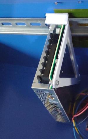 DIN rail mount for MeanWell LRS-150-12