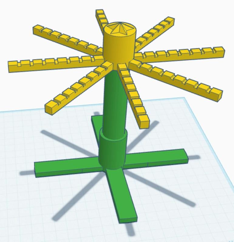 Rotating Keychain Stand – 3D Printable Organizer