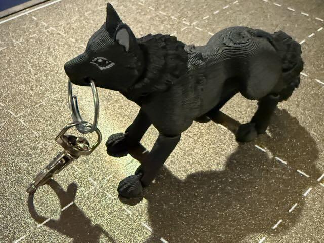 Articulated Black German Shepherd