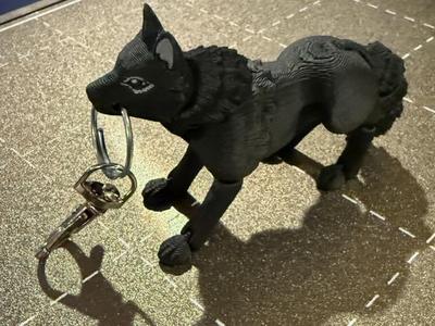 Articulated Black German Shepherd