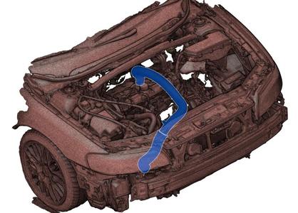 VOLVO 1282865 31261372 pipe scan Volvo V70 T5 intake 